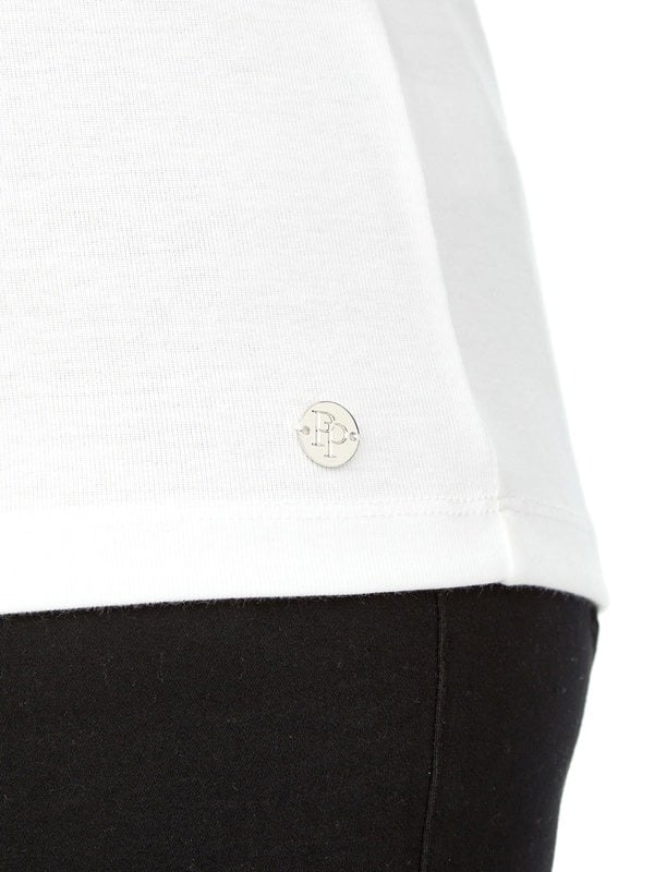 PennyPlain High Neck Top - White