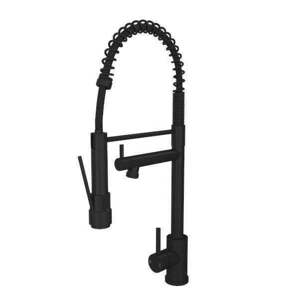 Flode Alta | Single Lever Kitchen Sink Mixer Tap with Swivel Spout | Matt Black Finish