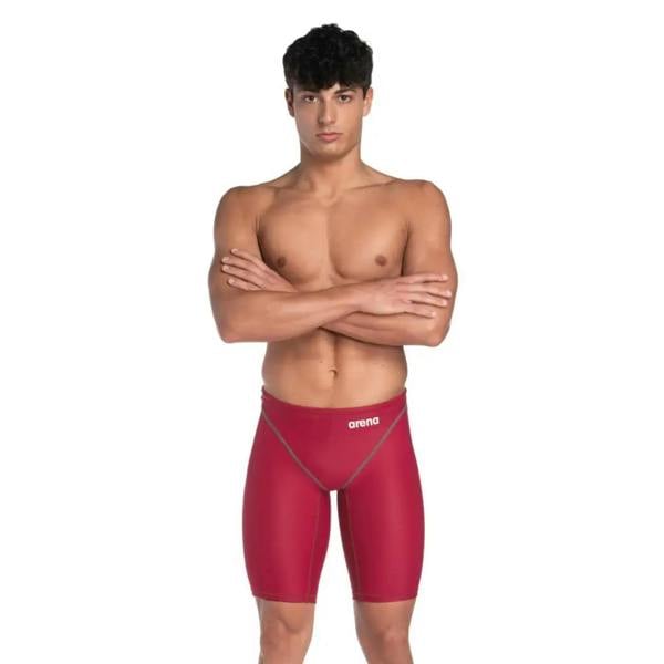 Arena Powerskin ST NEXT Jammer in deep red with recycled materials