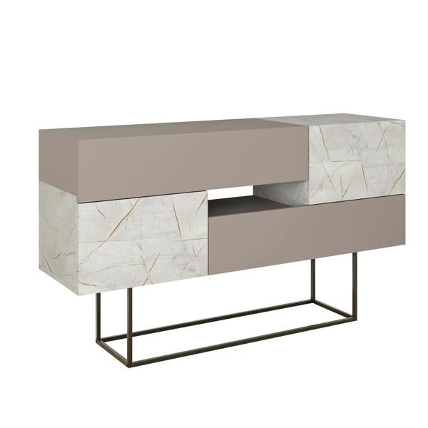 Decortie Eros Console Sideboard Display Unit Marble Effect