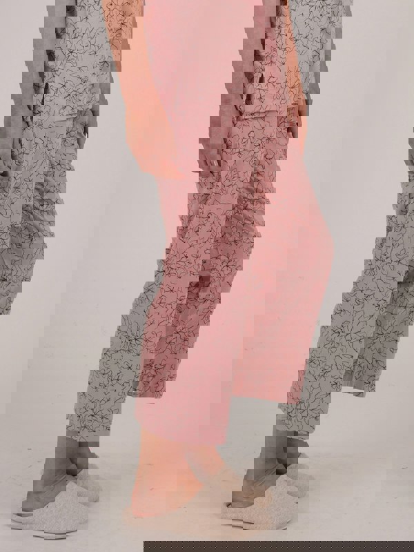 TIGI-Wear Dusk Flint Sketch Floral Pyjama Trouser