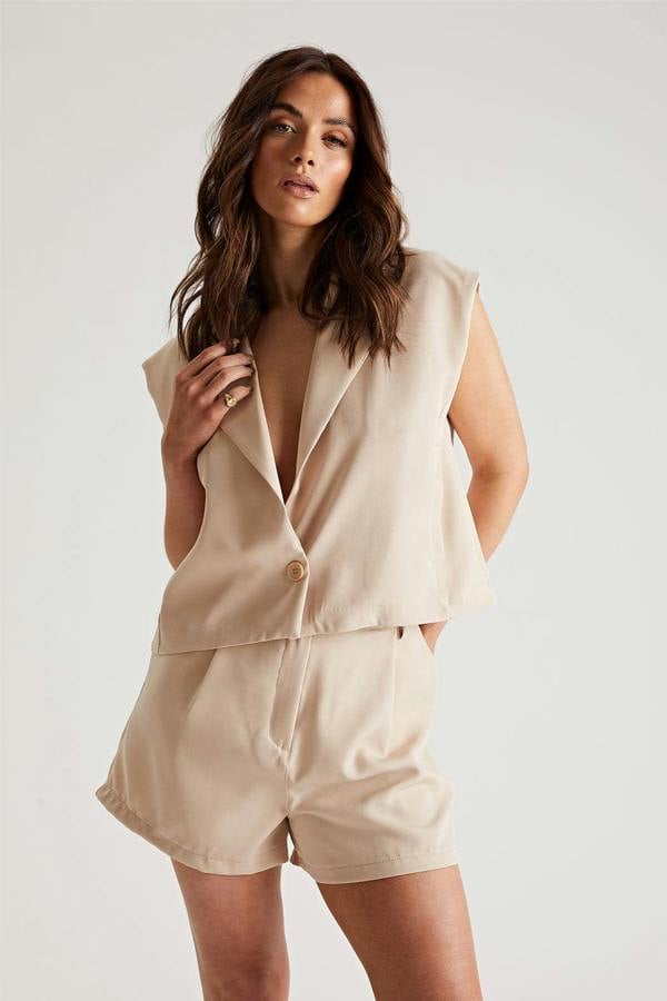 Urban Bliss Crop Sleeveless Blazer