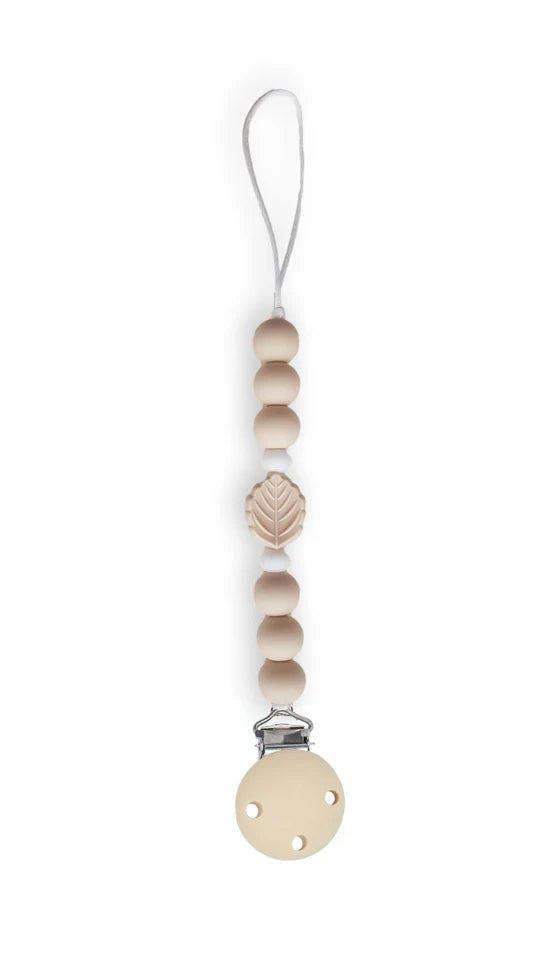 Chewies & More Chewies&more - Silicone Pacifier Teething Clip - Leaf
