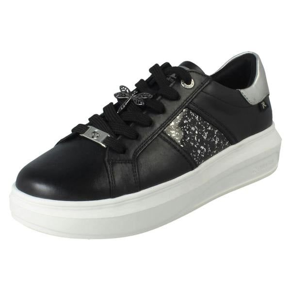 Rieker Ladies Rieker Revolution Stone Chip Panel Platform Trainers W1202