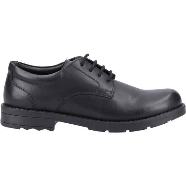 Hush Puppies Bruno Senior Leather Boys's Black Derby Shoes