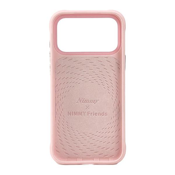 Nimmy Friends Nimmy Glass Cool Dog Face Case with Detachable MagSafe Grip Stand for iPhone 17 Pro Max 6.9" Pink - N-YJKM-CXZJ-IP17-PRO-MAX-031