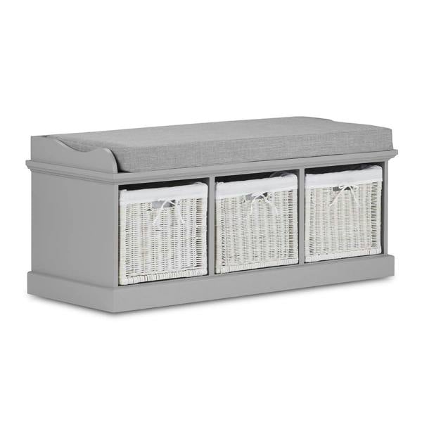 Statement Furniture Tetbury Large Hallway Set with Storage Baskets and Cushion Seat