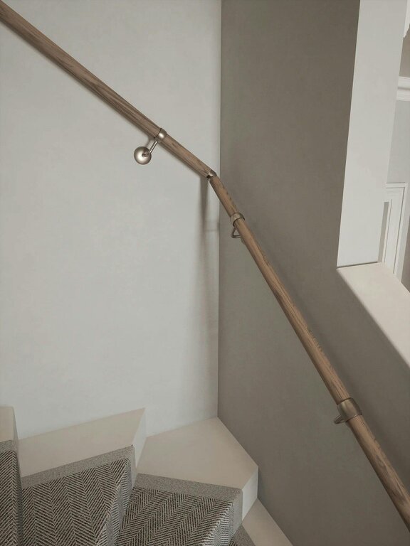 Handrails Direct Oversley Walnut Single Winder Handrail