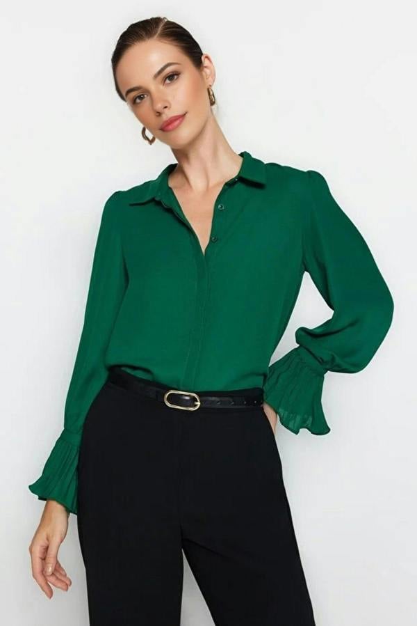 WOVCOR Spanish Sleeve Regular Woven Shirt