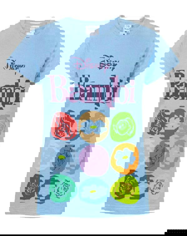 Disney Bambi GirlsBlue Short Sleeved T-Shirt