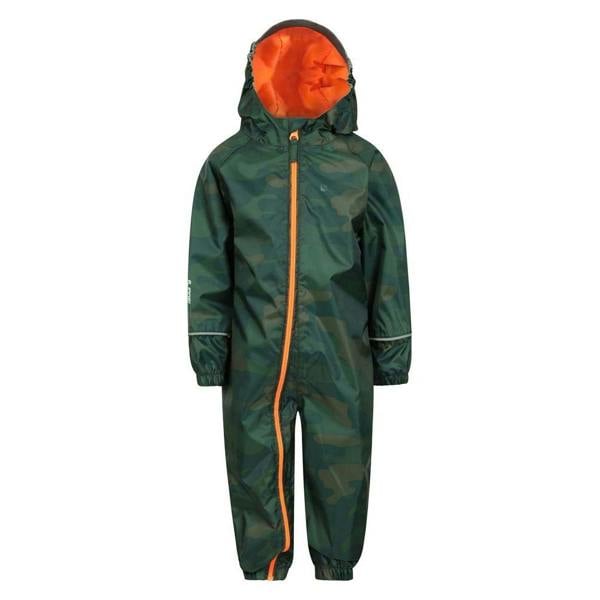 Mountain Warehouse Baby Camo Waterproof Rain Suit - Khaki