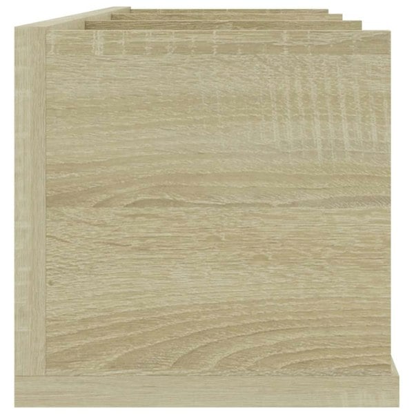 Berkfield CD Wall Shelf Sonoma Oak 75x18x18 cm Engineered Wood