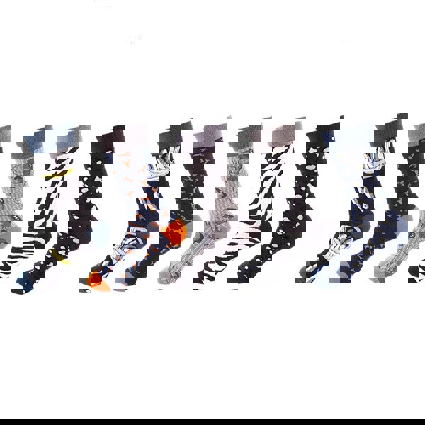 Anyfootwear 5 Pairs One Size 5-11 Mixed Color Socks Random Cotton Fashion Woman Skateboard Oil Paitiing