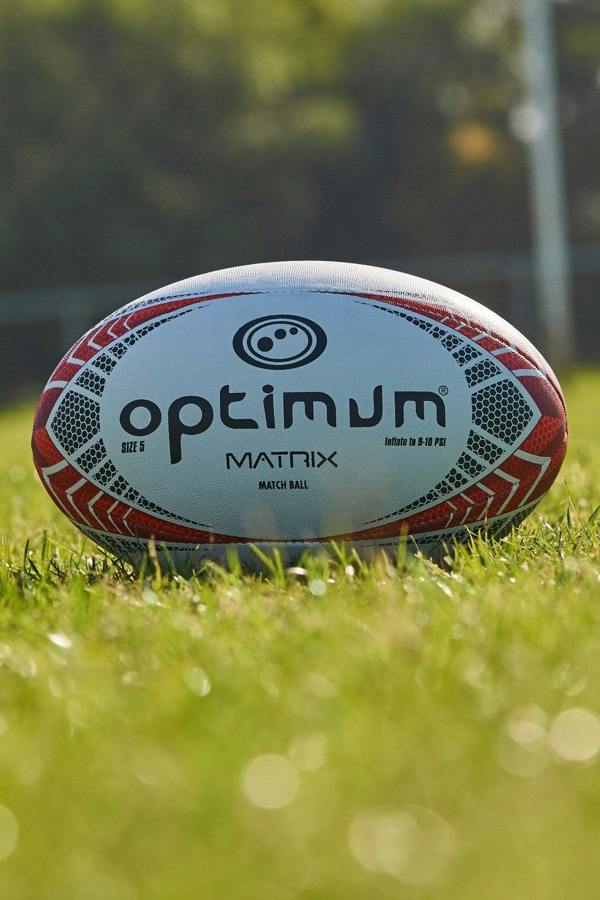 Matrix Match Quality Rugby Ball – Size 5 Grip & Flight - Optimum