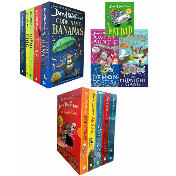 The World Of David Walliams Bestselling Series Collection 15 Books Set