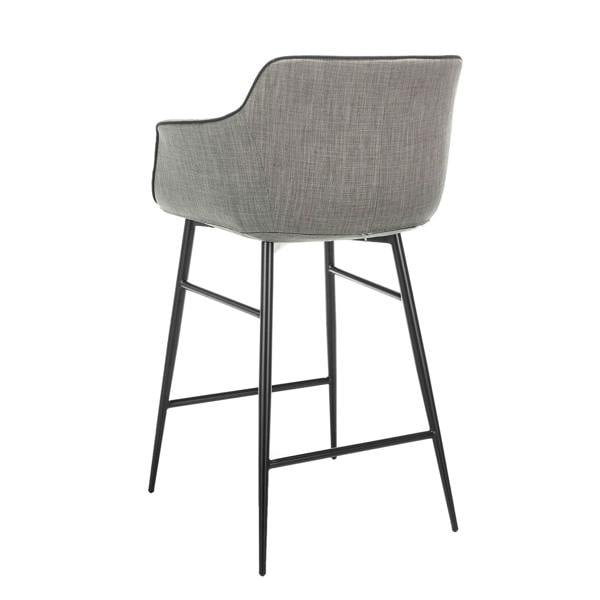 Angel Cerdá Grey Fabric Stool 4089