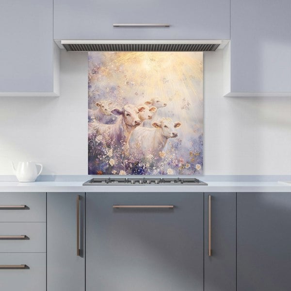 Warren Reed Summer Cows Glass Kitchen Splashback - 00016