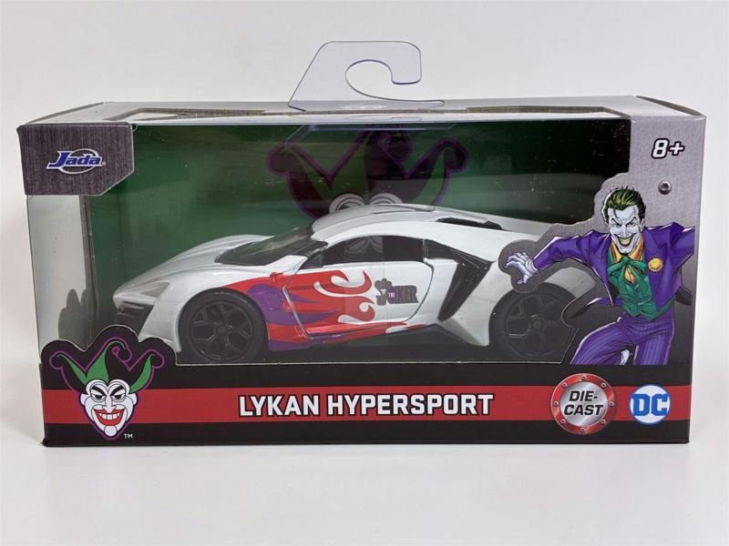 a toy car in a box