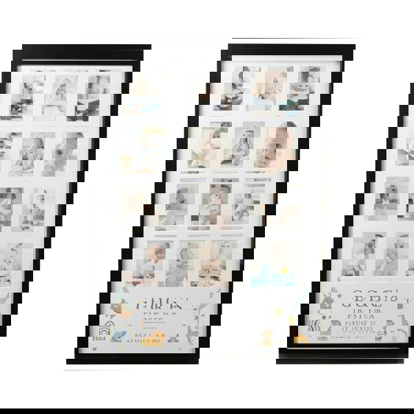 Personalised Memento Company Personalised Animals Black Multi Photo Frame