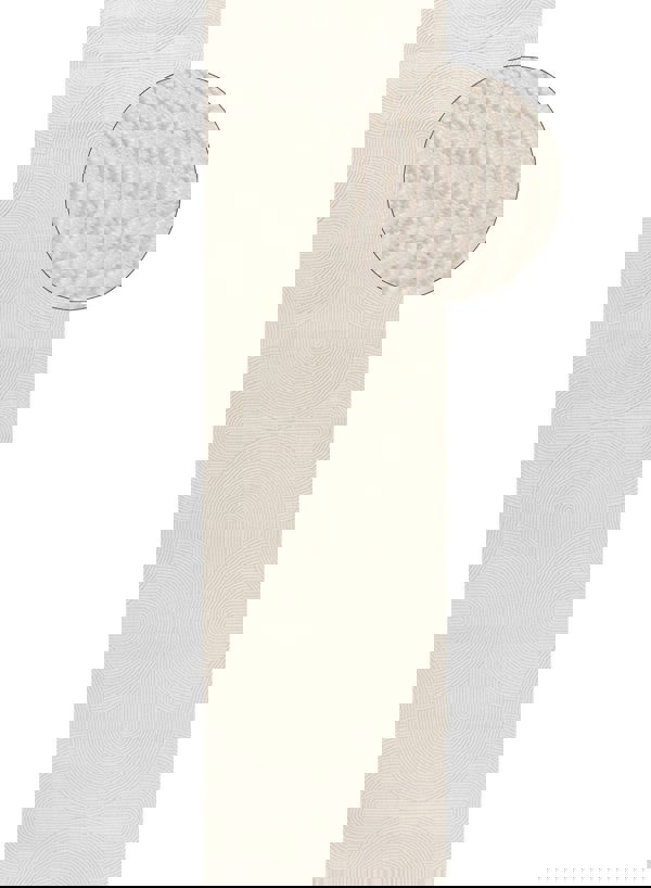 Living Room rug, cream colours, geometric, practicality in mind, the rug is anti-allergic.