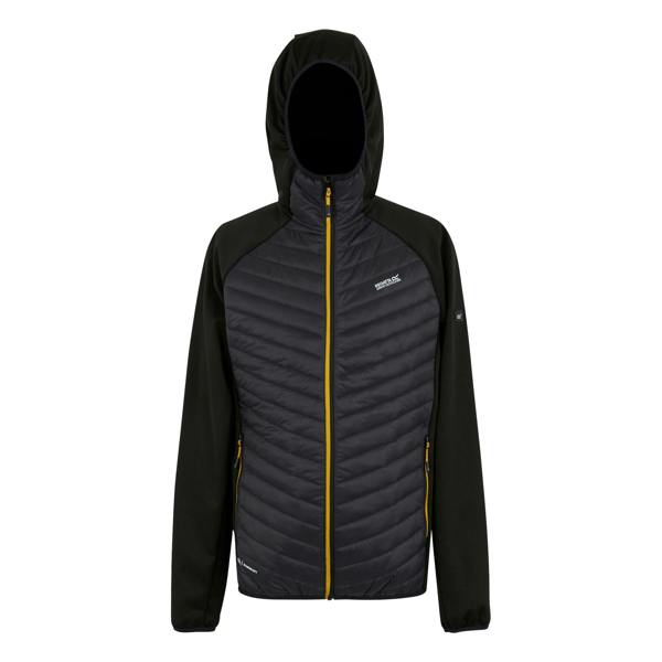 Regatta Mens Andreson Hybrid Jacket - Black/Yellow - 