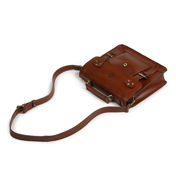 Dötch Club Emily Leather Satchel Bag - Brown