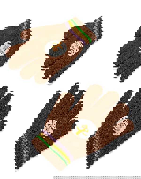 Gruffalo & Friends Unisex Kids Brown Novelty Face Beanie and Gloves Set (One Size)