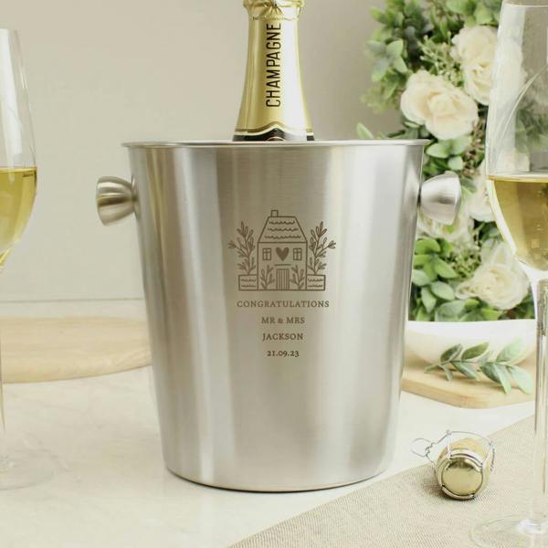 Personalised House Ice Bucket - alternative angle