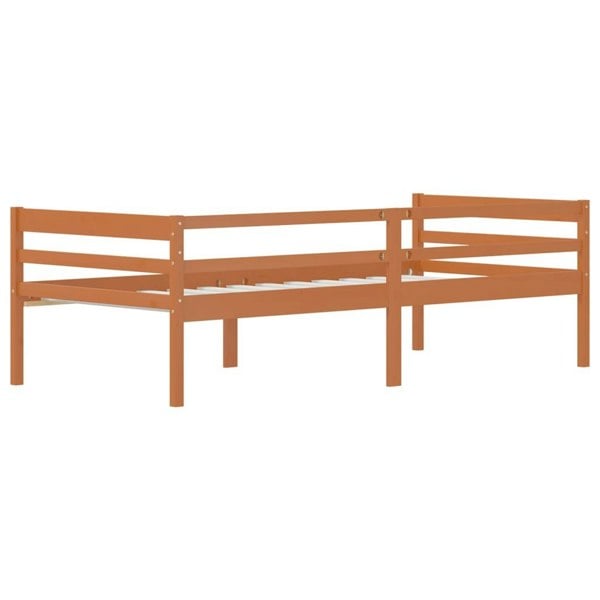 Berkfield Bed Frame Honey Brown Solid Pinewood 90x200 cm