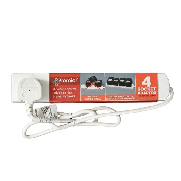 Samuel Alexander 4 Way Transformer Plug Extension Cable with 40cm Lead Wire