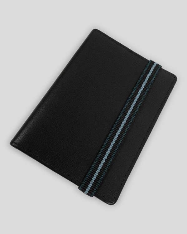 Steel & Jelly Selham - Leather Bifold Card Holder With Elasticated Band