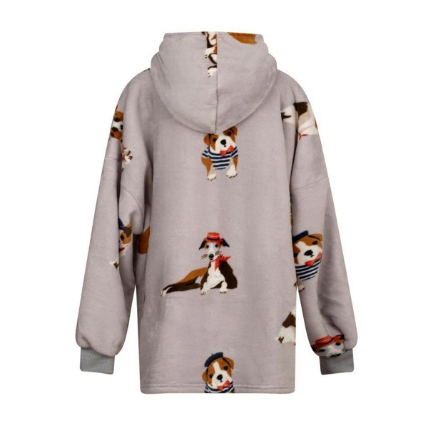 Urban Unique Poochies Sherpa Fleece Hoodie Oversized