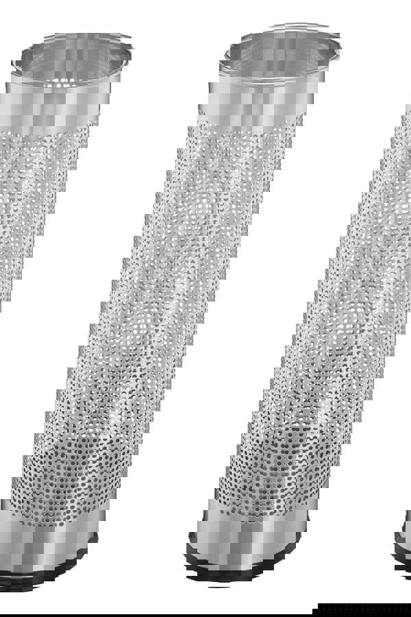 Durable Modern Perforated Steel Umbrella Stand | 29 Litre Silver