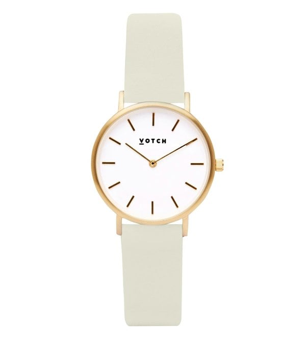 Votch Gold & Linen Watch | Petite