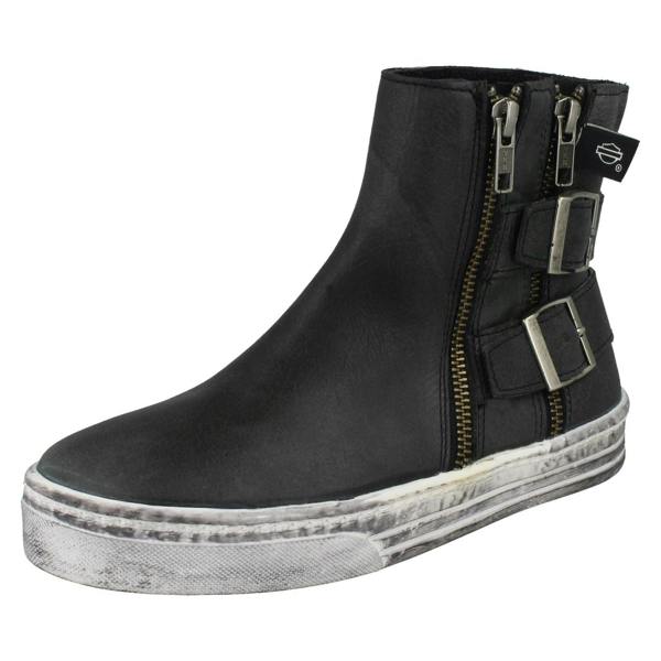 Harley Davidson Ladies Harley Davidson Double Buckle Detail Ankle Boot Inkwood