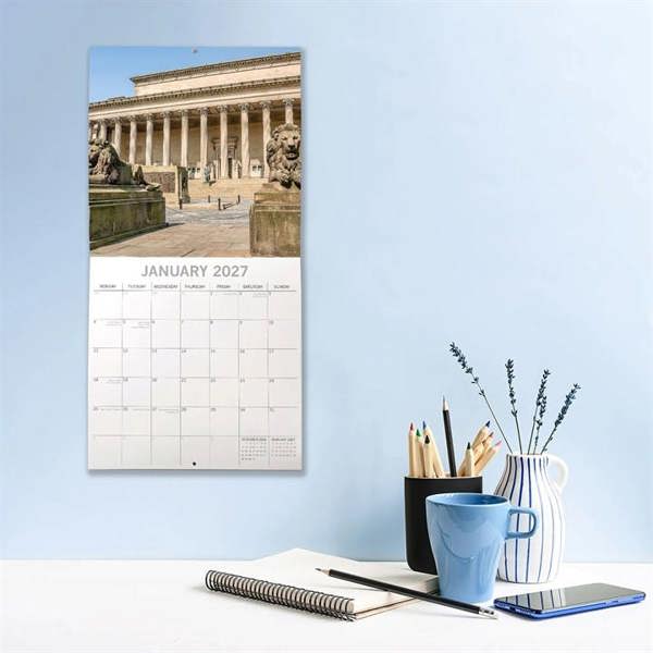 Liverpool Calendar 2027, Wall Calendars, Month To View, Travel, Gift