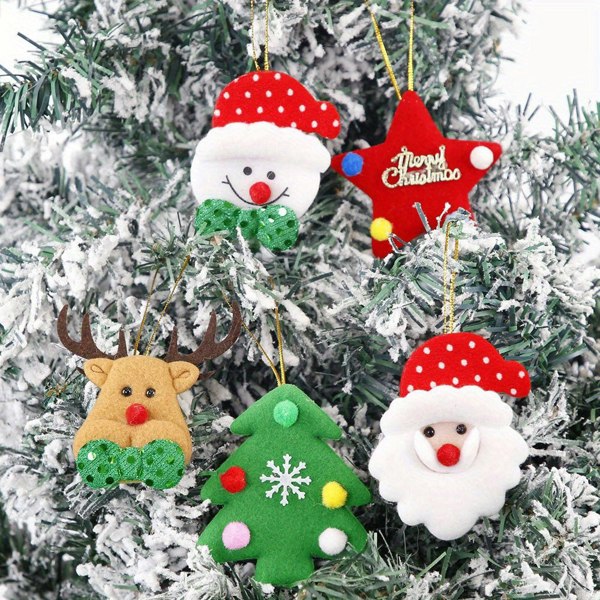smartbies 60 LED Pre-Lit Birch Twig Tree with Birds & 10 Piece Christmas Pendant Set