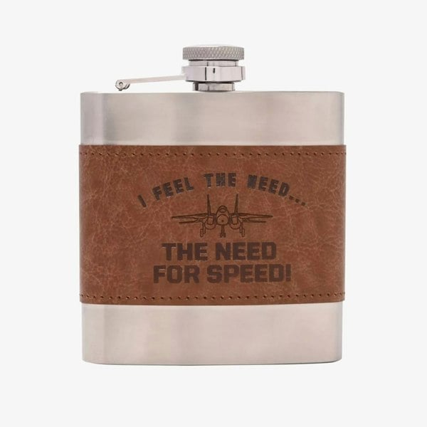 T. H. Baker Top Gun Metal Hip Flask 6Oz Accessory PM103