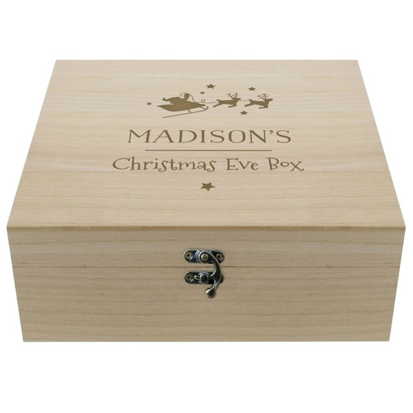 Personalised Memento Company Personalised Large Wooden Christmas Eve Box