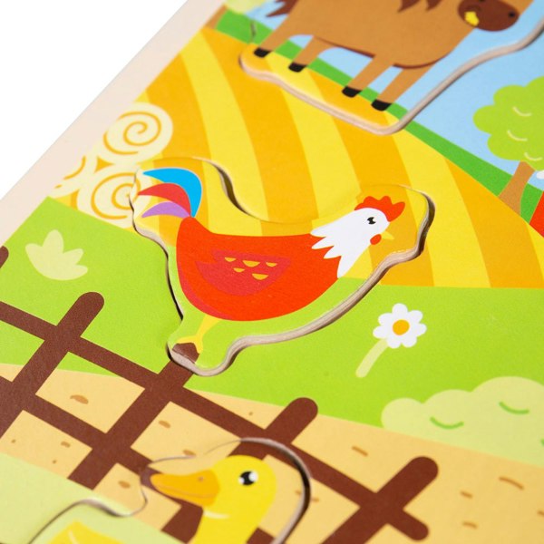 Bigjigs Toys Wooden Farm Themed Sound Puzzle