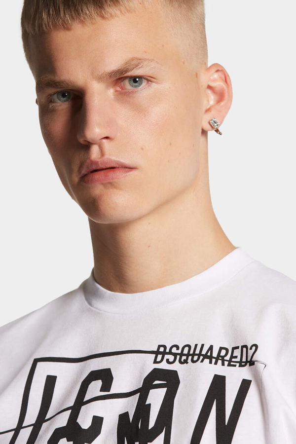 Dsquared2 Icon Stamps Logo White T-Shirt