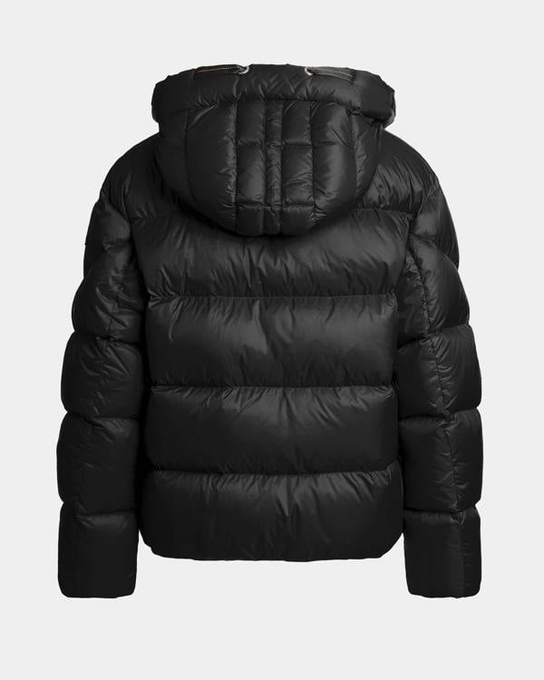 Parajumpers Tilly Womens Down Jacket with Hood - Black 541 | CHO | Designer Womens Padded Jackets