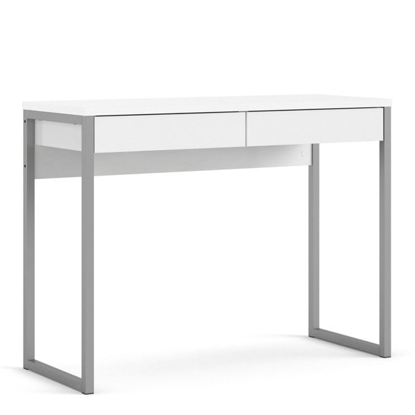 Furniture To Go Function Plus Desk 2 Drawers in White High Gloss