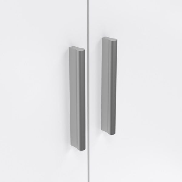 Furniture To Go Pepe Wardrobe with 3 doors in Oak with White High Gloss