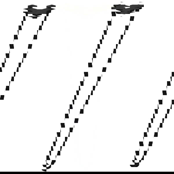 SkiSki 4 x 16" Hairpin Legs - 2 Prong - 10mm - Black