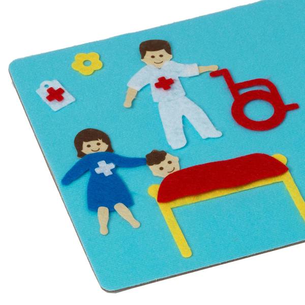 Fuzzy Felt Fuzzy-Felt Retro - Hospital