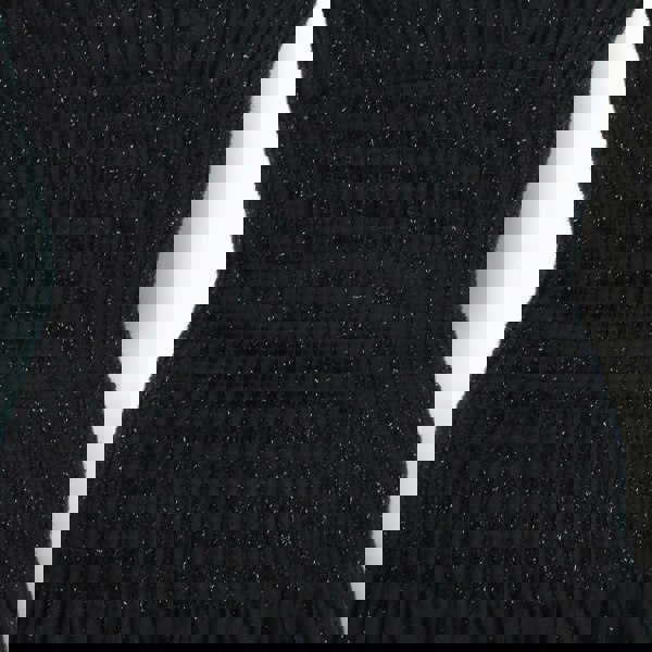 Alaia luxurious skater dress in black and shimmering onyx black