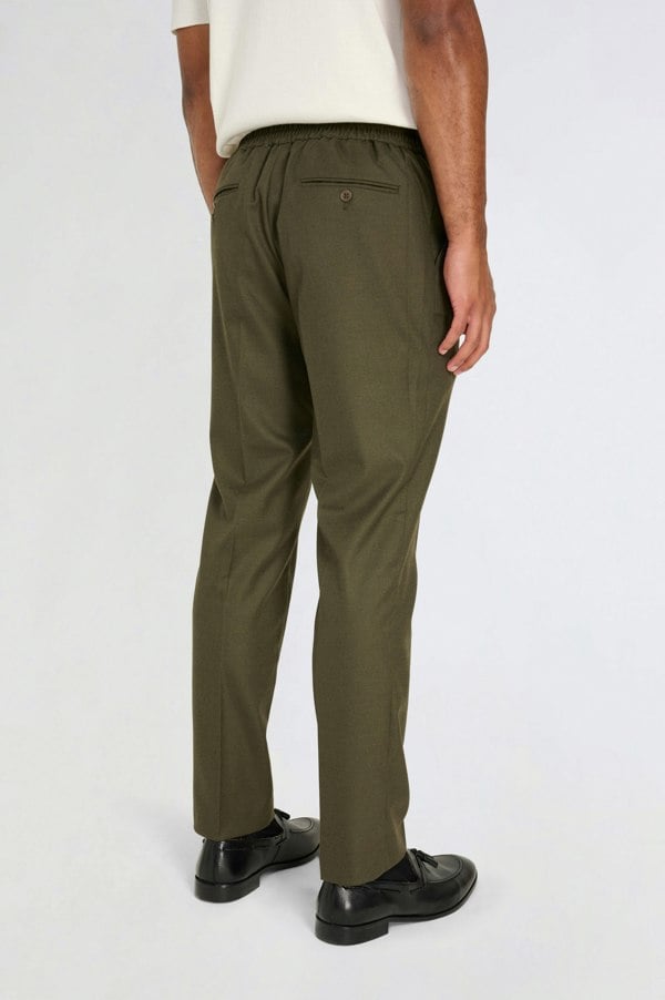 Harry Brown London Arthur Flannel Trousers - Khaki