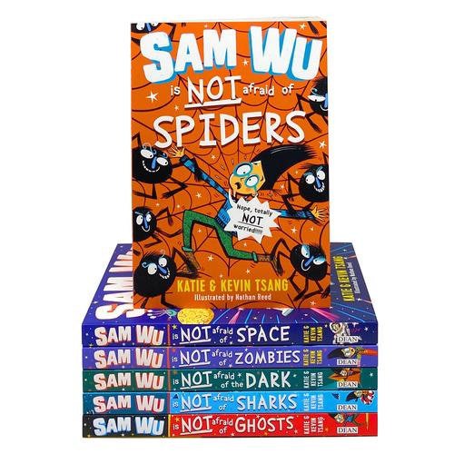 Sam Wu Is Not Afraid Series 6 Book Box Set By Kevin Tsang and Katie Tsang