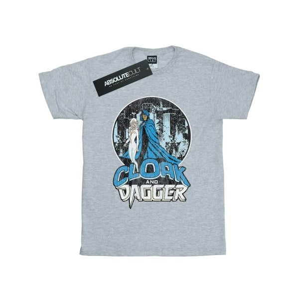 Marvel Mens Cloak And Dagger Retro T-Shirt - Sports Grey